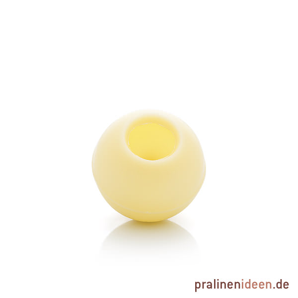 Mini-Pralinenhohlkugeln wei