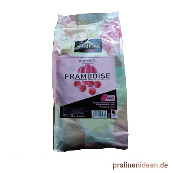 3kg Valrhona-Kuvertüre Inspiration Himbeere Framboise