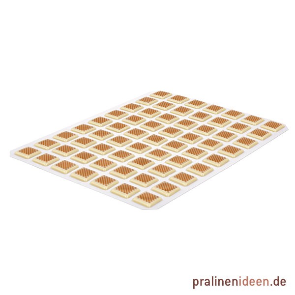 Aufleger Carree Schachbrett weiß, 1 Lage mit 56 Stück
