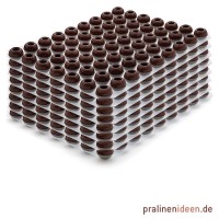 8 Lagen Pralinenhohlkugeln Zartbitter je 63 Stück