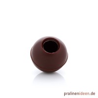 Mini-Pralinenhohlkugeln Zartbitter, 1 Lage mit 108 Stück Mini-Pralinenhohlkugeln Zartbitter, 1 Lage mit 108 Stück