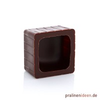 Carree-Halbschale Zartbitter, 1 Lage mit 63 Stück Carree-Halbschale Zartbitter, 1 Lage mit 63 Stück