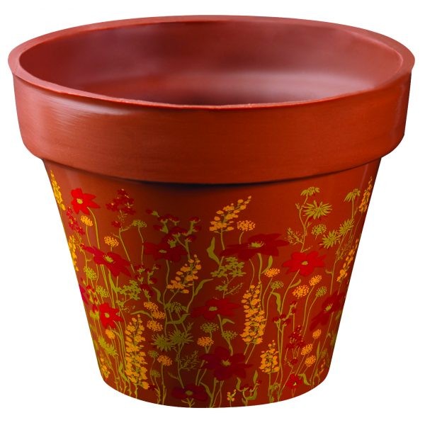 Transferfolie für Gießform Blumentopf Blumen