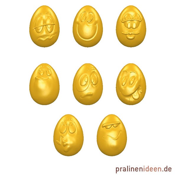 Pralinenform Smiley Eggs (CW1580)
