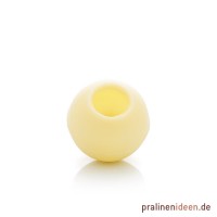 Mini-Pralinenhohlkugeln weiß, 1 Lage mit 108 Stück Mini-Pralinenhohlkugeln weiß, 1 Lage mit 108 Stück