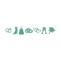 Sticker gemischte Hochzeitsmotive