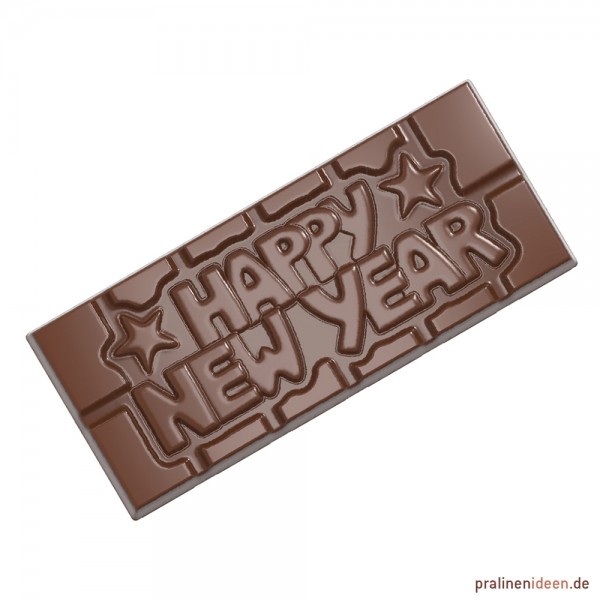 Schokoladentafel-Form Happy New Year (CW12026)