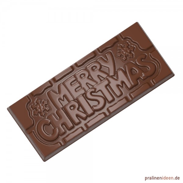 Schokoladentafel-Form Merry Christmas (CW12025)