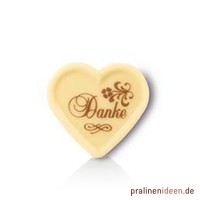 Aufleger Herz Danke, 1 Lage mit 56 Stück