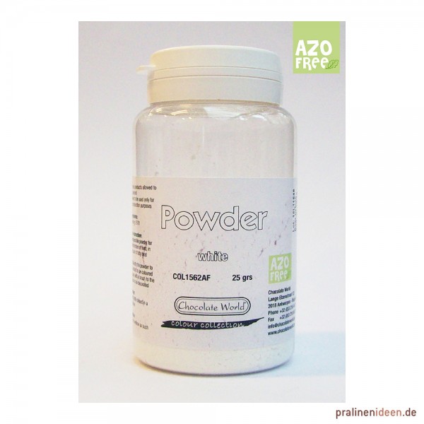 Lebensmittel-Pulverfarbe weiß 25g