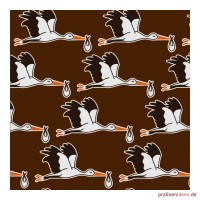 Kleine Transferfolie Baby-Storch