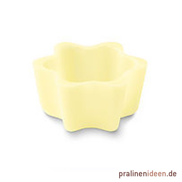 Sternschale offen weiß, 1 Lage mit 56 Stück