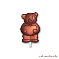 Gießform Lolly Bär mit Herz (16132)