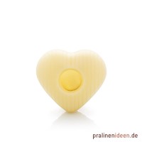 Hohlkörper Herz weiß, 1 Lage mit 54 Stück Hohlkörper Herz weiß, 1 Lage mit 54 Stück